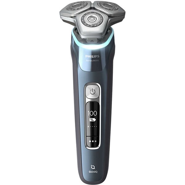 Aparat de ras PHILIPS Shaver S9982/55, acumulator, autonomie 60min, lame Dual SteelPrecision, umed uscat, albastru inchis