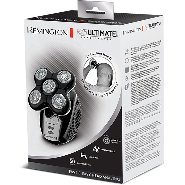 Aparat de ras REMINGTON Ultimate Series RX5 XR1500, acumulator, 50 min autonomie, negru