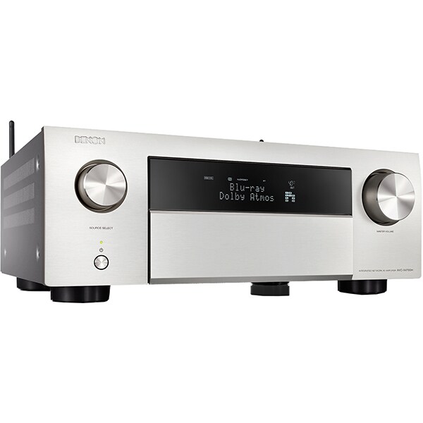 Receiver AV DENON AVC-X4700H, 125W, Wi-Fi, Bluetooth, Ethernet, Dolby Atmos, DTS:X, argintiu