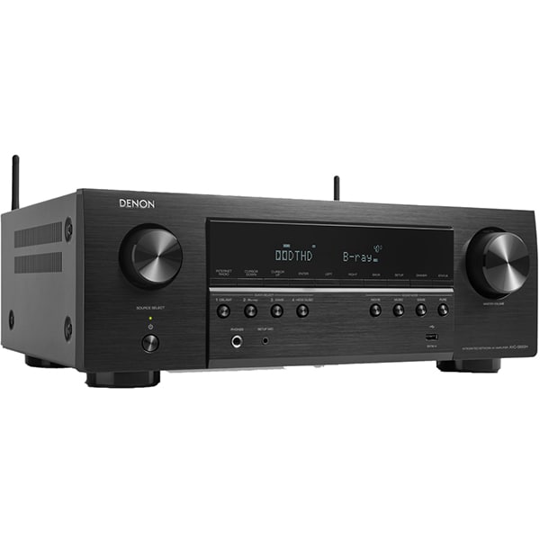 Receiver AV DENON AVR-S660H, 150W, Bluetooth, Wi-Fi, negru