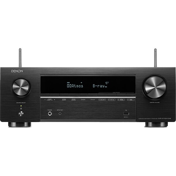 Receiver AV DENON AVR-X1700H DAB, 145W, Bluetooth, Wi-Fi, Dolby Atmos, DTS:X, negru