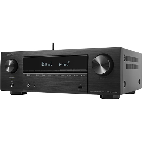 Receiver AV DENON AVR-X1700H DAB, 145W, Bluetooth, Wi-Fi, Dolby Atmos, DTS:X, negru