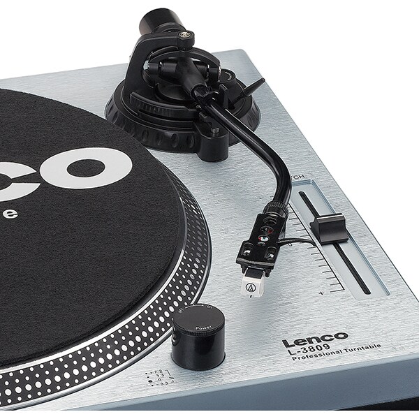 Pick-up LENCO L-3809ME, RCA, USB, argintiu