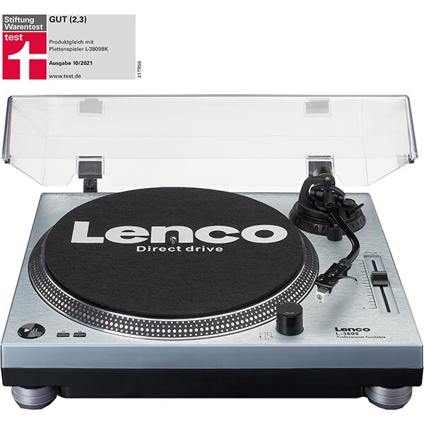 Pick-up LENCO L-3809ME, RCA, USB, argintiu