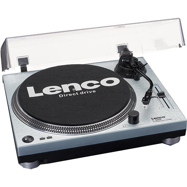 Pick-up LENCO L-3809ME, RCA, USB, argintiu
