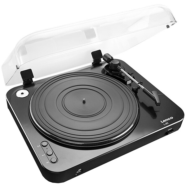 Pick-up LENCO L-85BK, RCA, USB, negru