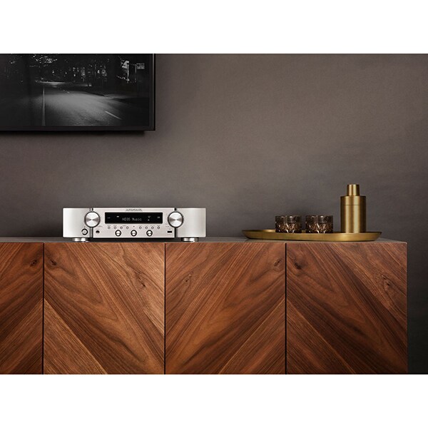 Receiver AV stereo MARANTZ NR1200, 75W, Wi-Fi, Bluetooth, Ethernet, argintiu