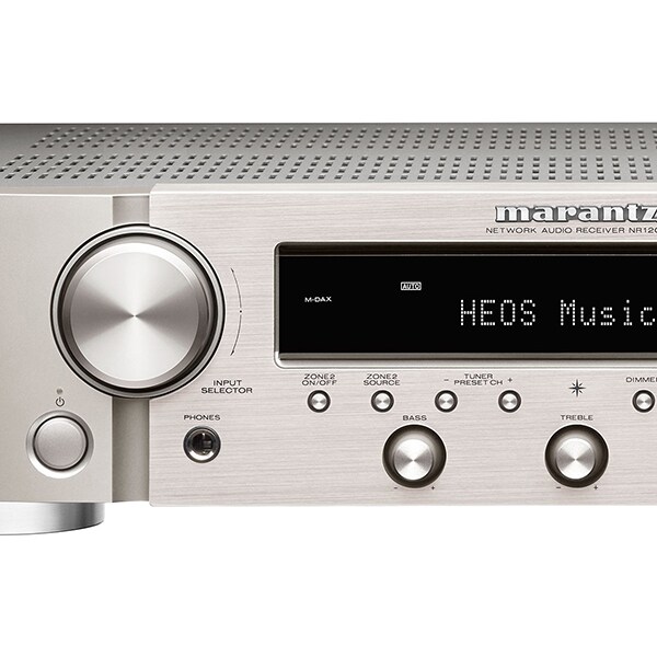 Receiver AV stereo MARANTZ NR1200, 75W, Wi-Fi, Bluetooth, Ethernet, argintiu