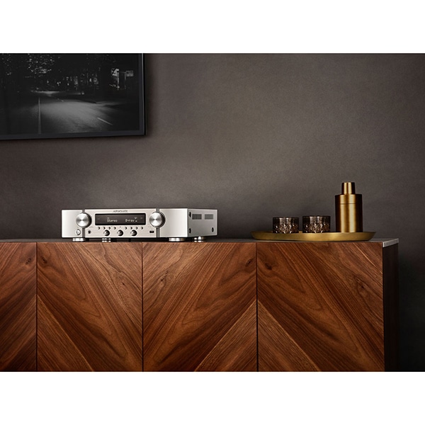 Receiver AV stereo MARANTZ NR1200, 75W, Wi-Fi, Bluetooth, Ethernet, argintiu