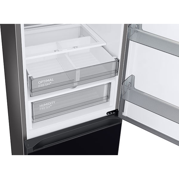 Combina frigorifica SAMSUNG RB34A7B5E22/EF, Bespoke, No Frost, 344 l, H 185.3 cm, Clasa E, All-Around Cooling, negru