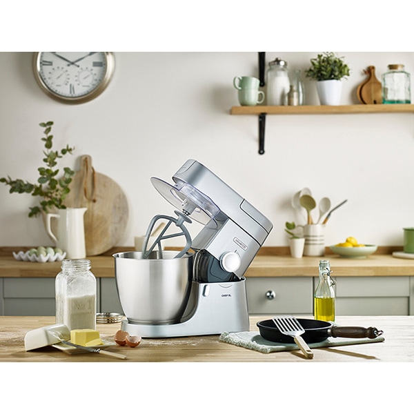 Robot de bucatarie KENWOOD Chef XL KVL4100S, vas 6.7l, 1200W, viteza variabilia, argintiu