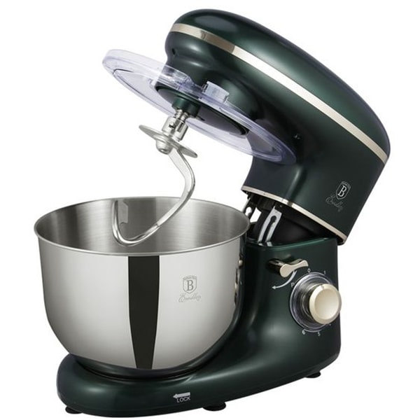 Robot de bucatarie BERLINGER HAUS BH/9082, vas 6l, 1400W, 6 trepte viteza, verde inchis-auriu