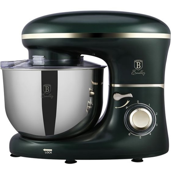 Robot de bucatarie BERLINGER HAUS BH/9082, vas 6l, 1400W, 6 trepte viteza, verde inchis-auriu