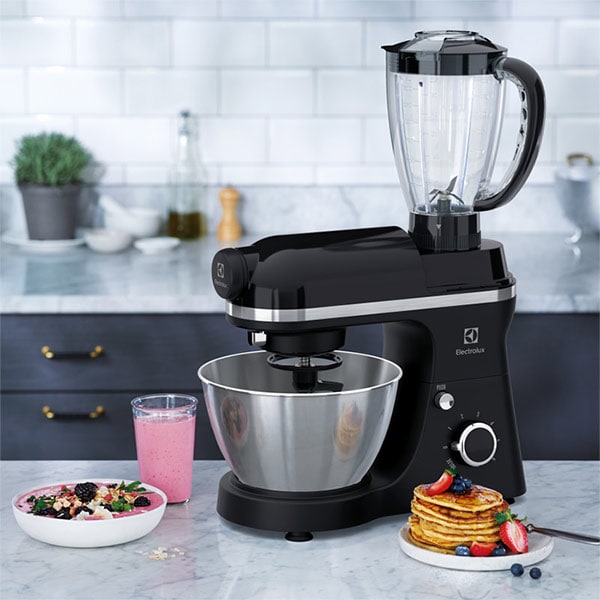 Robot de bucatarie ELECTROLUX EKM3700, vas 4.1l, blender 1.5l, 800W, 6 trepte viteza, negru-argintiu