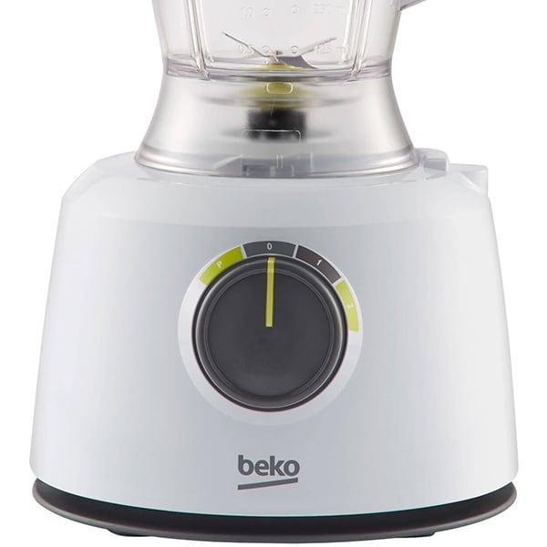 Robot de bucatarie BEKO Foodster FPP4102W, vas 1.2l, blender 1l, 1000W, 2 trepte viteza, alb-gri 