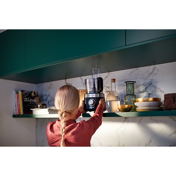 Robot de bucatarie PHILIPS Viva Collection HR7530/10, vas 2.1l, blender 1.5l, 850W, 2 trepte viteza, negru