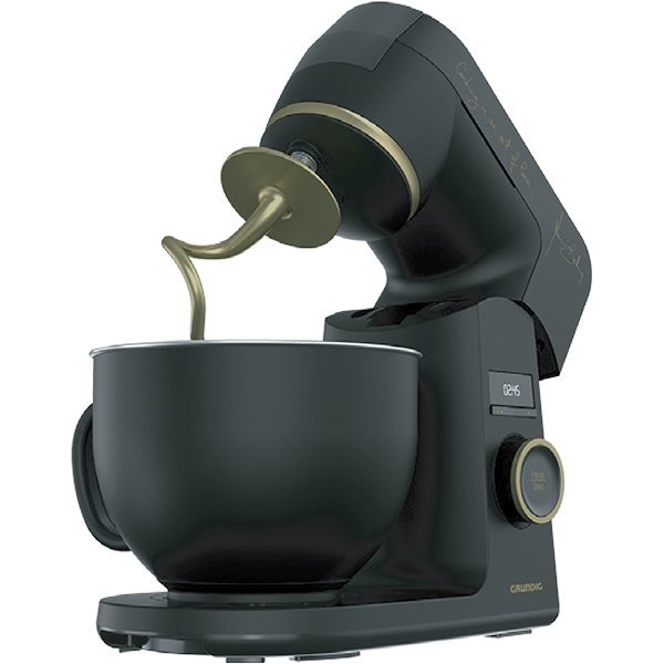 Robot de bucatarie GRUNDIG Massimo Bottura KMP8650MBC, vas 4.6l, 1000W, 12 trepte viteza, negru