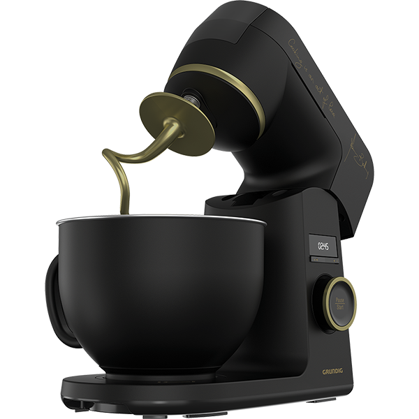 Robot de bucatarie GRUNDIG Massimo Bottura KMP8650MBC, vas 4.6l, 1000W, 12 trepte viteza, negru