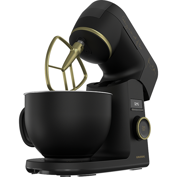Robot de bucatarie GRUNDIG Massimo Bottura KMP8650MBC, vas 4.6l, 1000W, 12 trepte viteza, negru