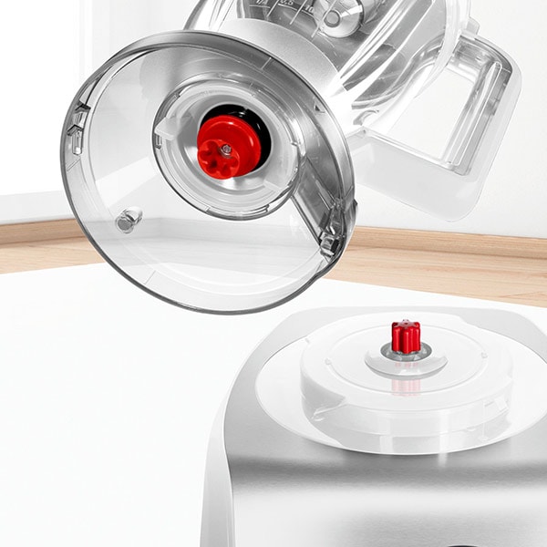 Robot de bucatarie BOSCH MultiTalent 8 MC812S814, vas 3.9l, blender 1.5l, 1250W, viteza variabila, alb-argintiu
