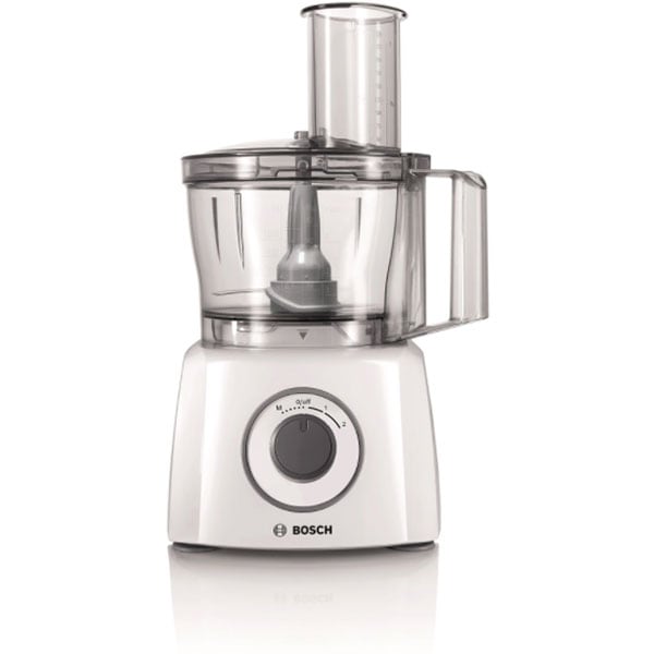 Robot de bucatarie BOSCH MultiTalent 3 MCM3100W, vas 2.3l, 800W, 2 trepte viteza, alb-gri