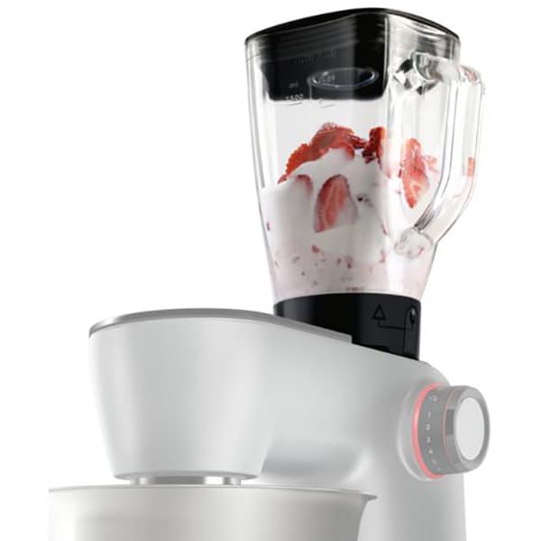 Robot de bucatarie BOSCH OptiMUM MUM9B33S12, vas 5.5l, blender 2.3l, 1300W, 7 trepte viteza, argintiu-negru