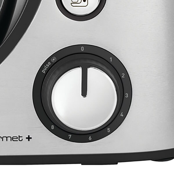 Robot de bucatarie TEFAL MasterChef Gourmet+ QB632D38, vas 4.6l, blender 1.5l, 1100W, 8 trepte viteza, argintiu-negru
