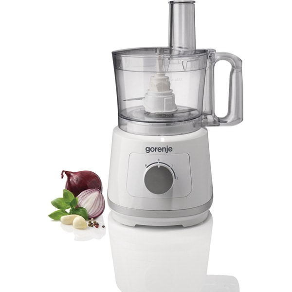 Robot de bucatarie GORENJE SB801W, vas 2.4l, blender 1.5l, 800W, 2 trepte viteza, alb-gri