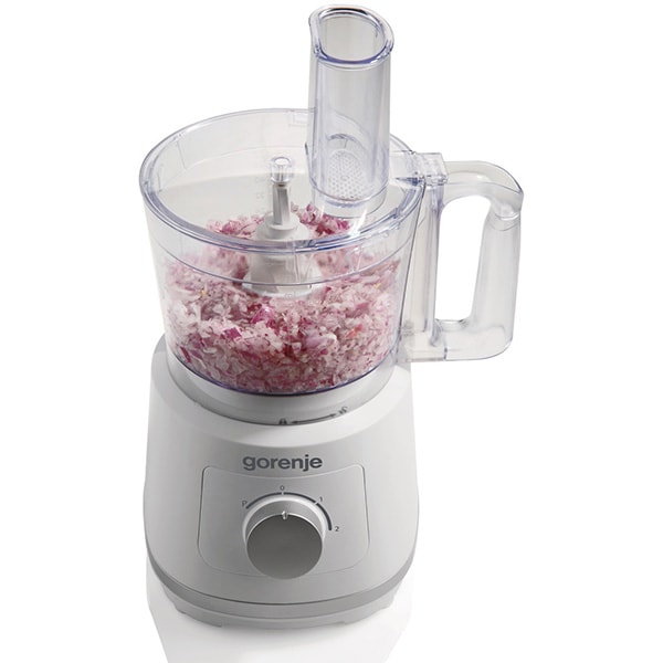 Robot de bucatarie GORENJE SB801W, vas 2.4l, blender 1.5l, 800W, 2 trepte viteza, alb-gri