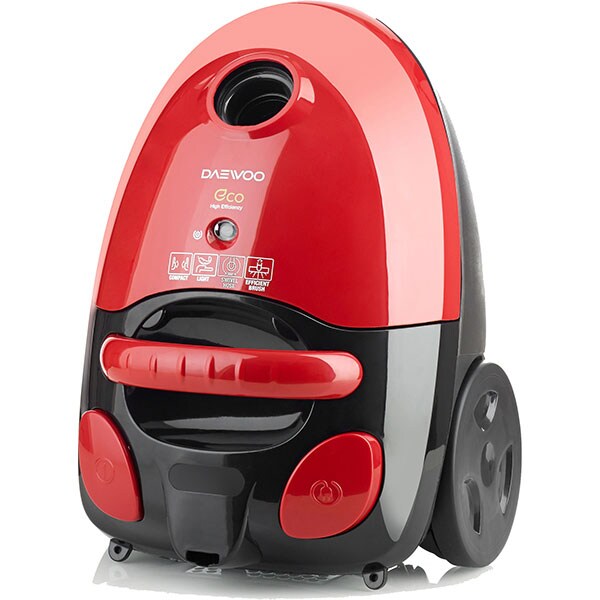 Aspirator cu sac DAEWOO RC-224R/2A, 3l, 700W, 77dB, rosu-negru