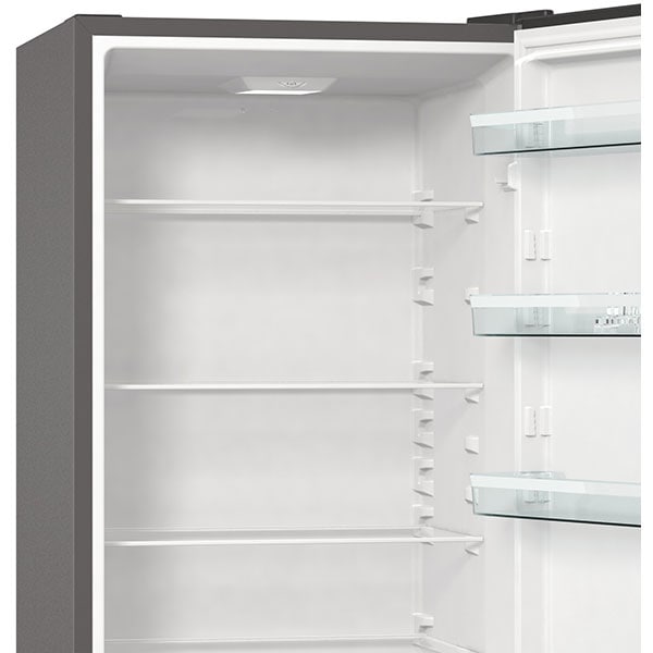 Combina frigorifica GORENJE RK6202ES4, FrostLess, 348 l, H 200 cm, Clasa E, argintiu