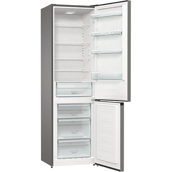 Combina frigorifica GORENJE RK6202ES4, FrostLess, 348 l, H 200 cm, Clasa E, argintiu