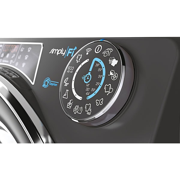 Masina de spalat rufe frontala CANDY Rapido RO 14106DWMCRE-S, Steam, 10 kg, 1400rpm, Clasa A, Wi-Fi, antracit