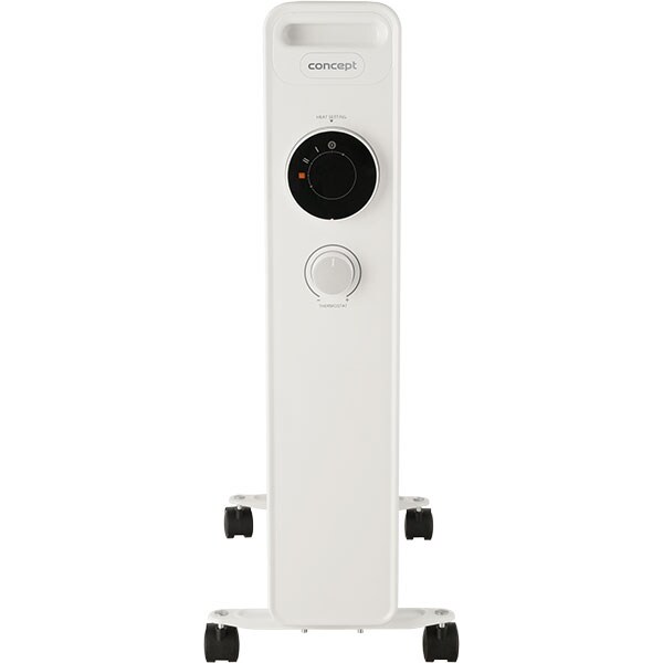 Calorifer electric CONCEPT RO3309, 9 elementi, 3 trepte putere, 2000W, Termostat reglabil, alb
