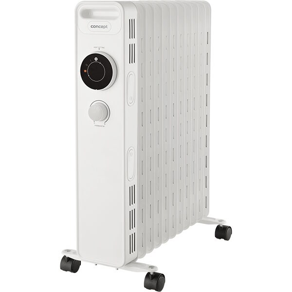 Calorifer electric CONCEPT RO3311, 11 elementi, 3 trepte putere, 2300W, Termostat reglabil, alb