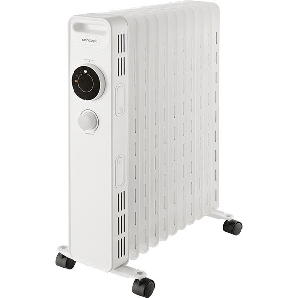 Calorifer electric CONCEPT RO3311, 11 elementi, 3 trepte putere, 2300W, Termostat reglabil, alb