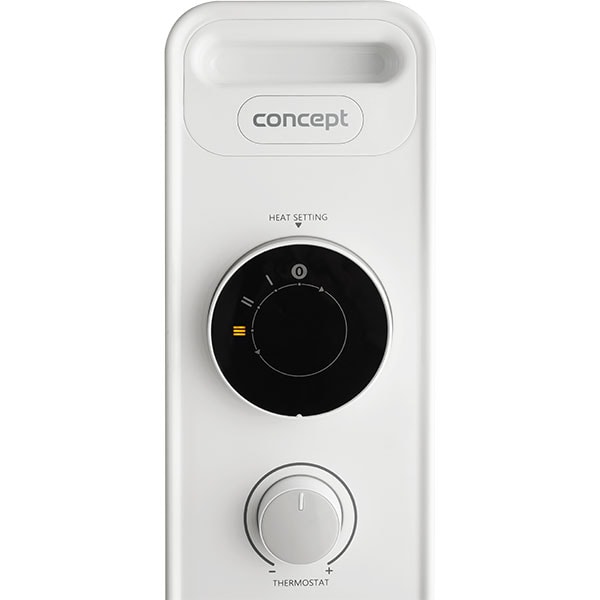 Calorifer electric CONCEPT RO3311, 11 elementi, 3 trepte putere, 2300W, Termostat reglabil, alb