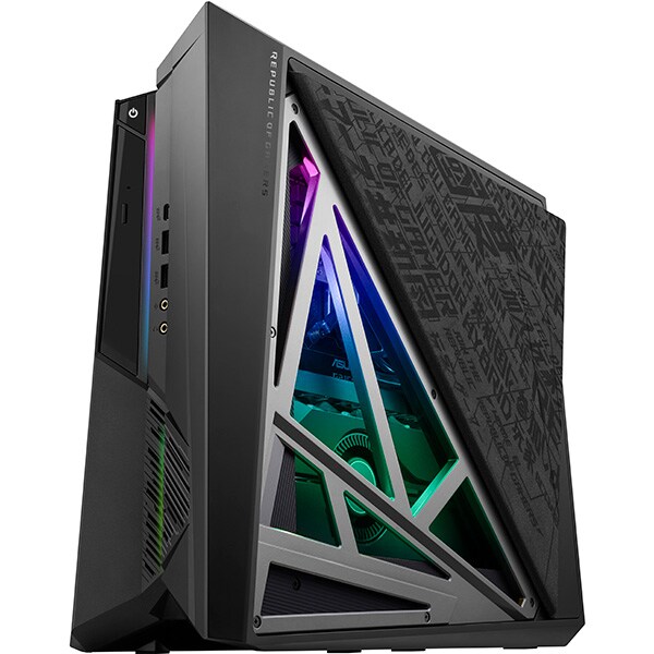 Sistem Desktop Gaming ASUS ROG Huracan G21CN-RO011T, Intel Core i7-8700 pana la 4.6GHz, 16GB, HDD 1TB + SSD 128GB, NVIDIA GeForce GTX 1060 6GB, Windows 10 Home
