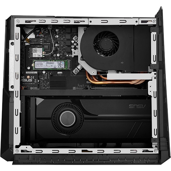 Sistem Desktop Gaming ASUS ROG Huracan G21CN-RO011T, Intel Core i7-8700 pana la 4.6GHz, 16GB, HDD 1TB + SSD 128GB, NVIDIA GeForce GTX 1060 6GB, Windows 10 Home