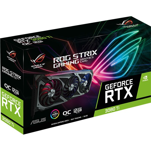 Placa video ASUS ROG Strix NVIDIA RTX 3080 Ti OC Gaming, 12GB GDDR6X, 384bit