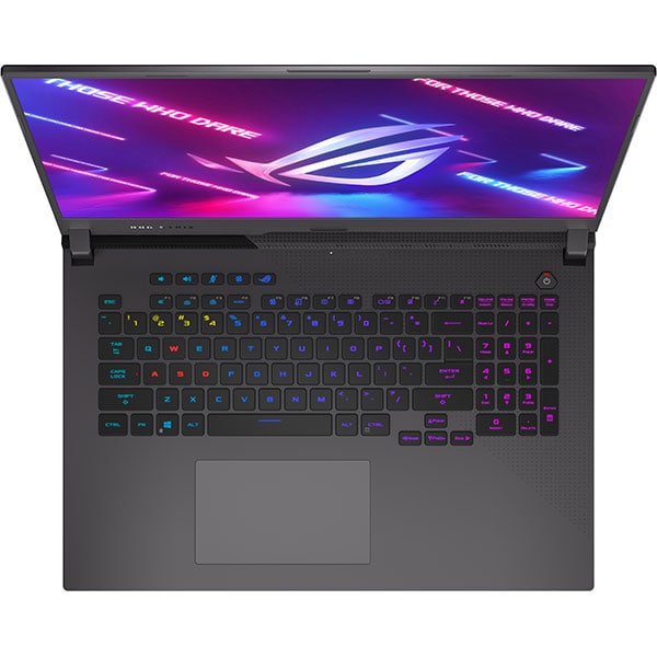 Laptop Gaming ASUS ROG Strix G17 G713QR-HG021, AMDRyzen75800H pana la 4.4GHz, 17.3" Full HD, 16GB, SSD 1TB, NVIDIA GeForceRTX3070 8GB, Free DOS, gri