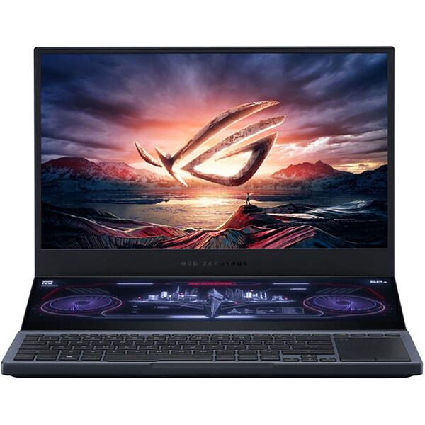 Laptop Gaming ASUS ROG Zephyrus Duo 15 GX550LXS-HF088T, Intel Core i9-10980HK pana la 5.3GHz, 15.6" Full HD, 32GB, SSD 1TB, NVIDIAGeForceRTX2080 Super8GB, WebCam, Windows 10 Home, gri inchis