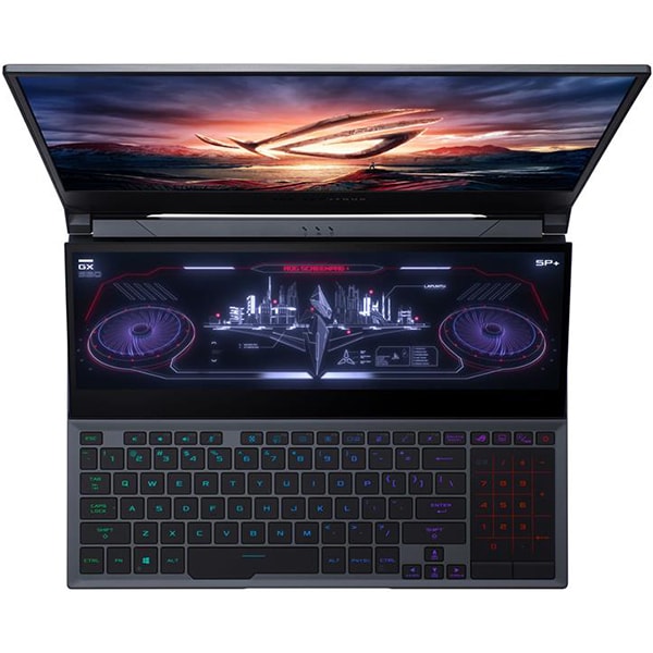 Laptop Gaming ASUS ROG Zephyrus Duo 15 GX550LXS-HF088T, Intel Core i9-10980HK pana la 5.3GHz, 15.6" Full HD, 32GB, SSD 1TB, NVIDIAGeForceRTX2080 Super8GB, WebCam, Windows 10 Home, gri inchis