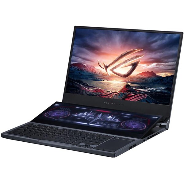 Laptop Gaming ASUS ROG Zephyrus Duo 15 GX550LXS-HF088T, Intel Core i9-10980HK pana la 5.3GHz, 15.6" Full HD, 32GB, SSD 1TB, NVIDIAGeForceRTX2080 Super8GB, WebCam, Windows 10 Home, gri inchis