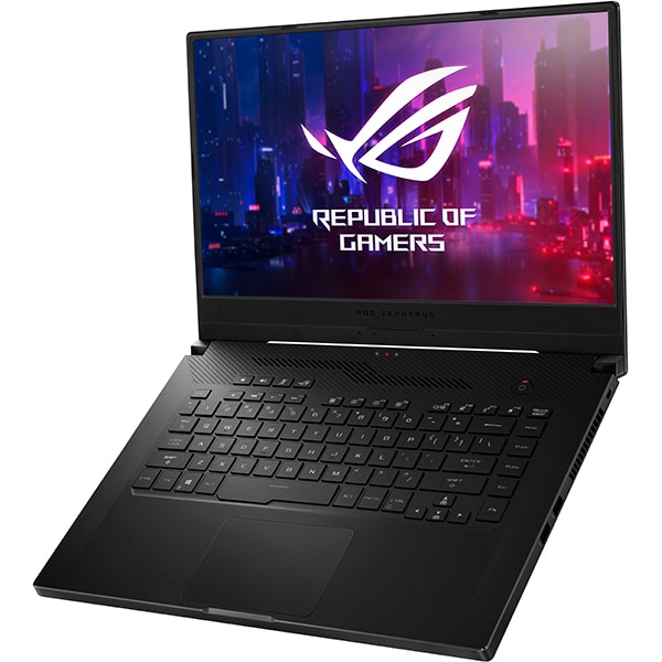 Laptop Gaming ASUS ROG Zephyrus G15 GA502IV-AZ043, AMD Ryzen 9 4900HS pana la 4.3GHz, 15.6" Full HD, 32GB, SSD 1TB, NVIDIA GeForce RTX 2060 6GB, Free DOS, negru