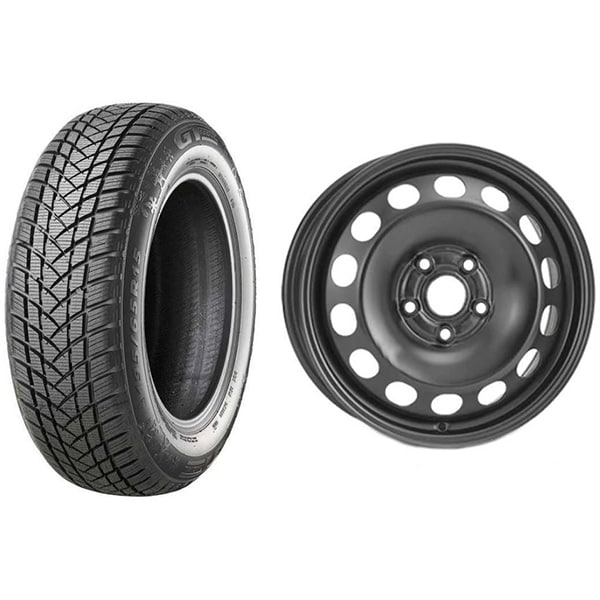 Roata completa VW Golf 5, Skoda Octavia 2, Seat Leon - Janta otel ALCAR 9915 6.5x16 + anvelopa Iarna GT Radial WinterPro2 205/55R16 91H