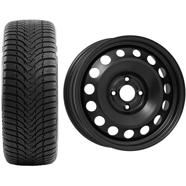 Roata completa Ford Ecosport - Janta otel ALCAR 7442 6.5x16 + anvelopa Iarna Kumho WP51 205/60R16 92H + Senzor presiune ALCAR