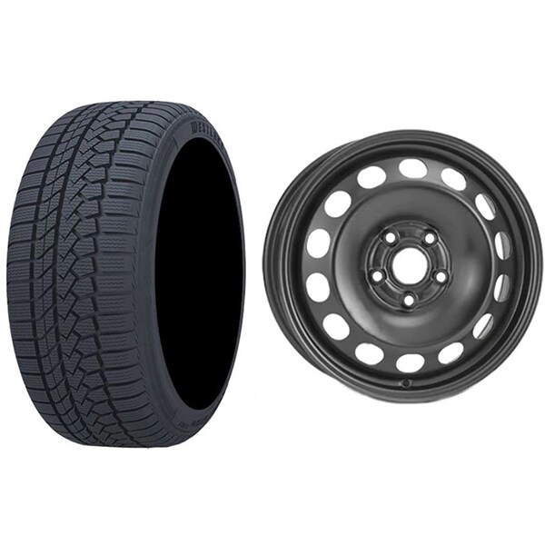 Roata completa Ford Ecosport - Janta otel ALCAR 7442 6.5x16 + anvelopa Iarna Westlake Z507 205/60R16 92H + Senzor presiune ALCAR