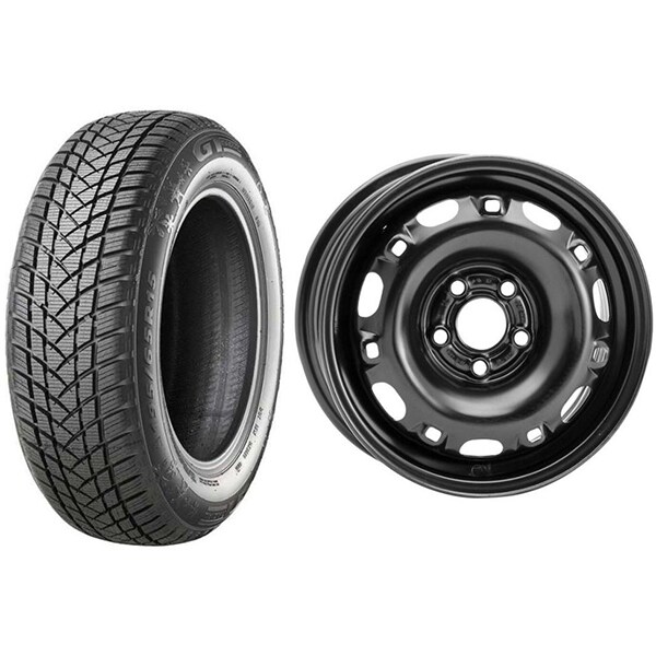 Roata completa VW Polo, Skoda Fabia, Seat Ibiza - Janta otel ALCAR 5210 5x14 + anvelopa Iarna GT Radial WinterPro2 165/70R14 81T