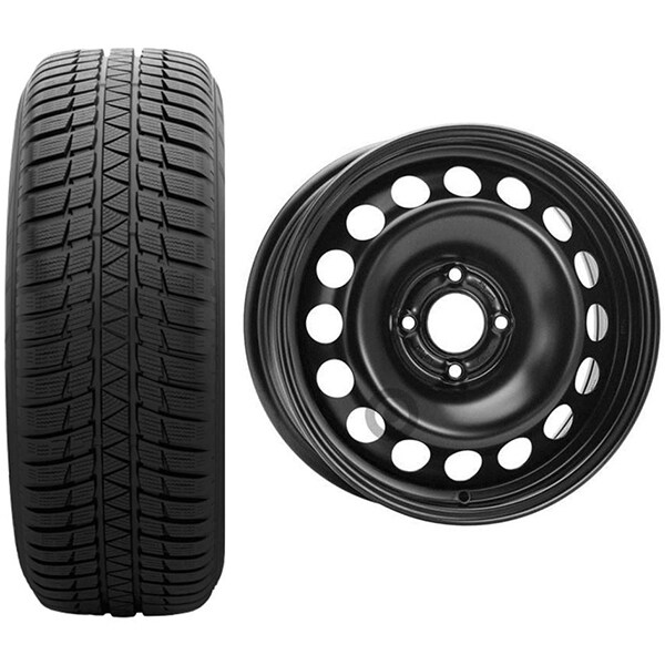 Roata completa Opel CrosslandX, Citroen C3 Aircross - Janta otel ALCAR 9432 6.5x16 + anvelopa Iarna Sumitomo WT200 205/60R16 96H